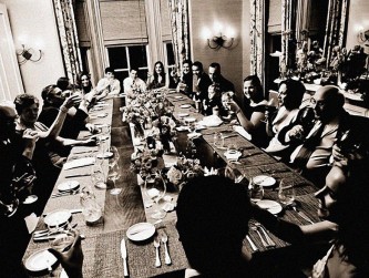 Wedding dinner in the dining room, Max Flatow photo